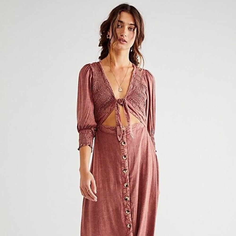 Free People String Of Hearts Maxi Dress size M